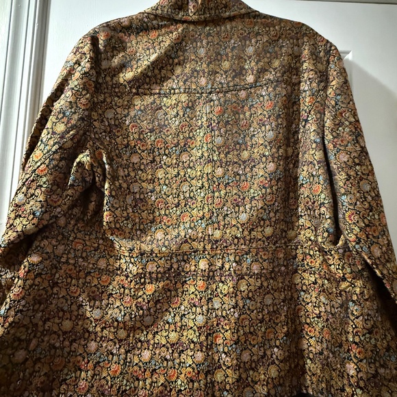 Coldwater Creek Brocade Jacket Gold and Multicolor - Picture 2 of 6